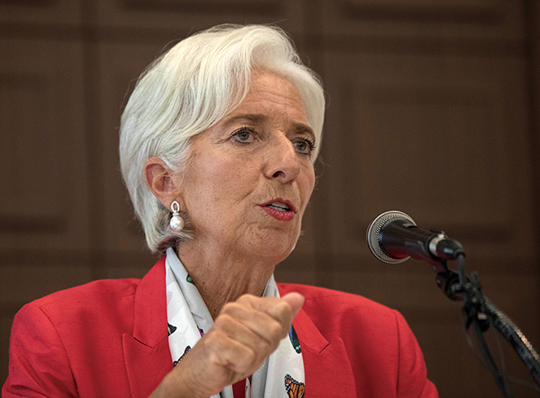크리스틴 라가르드 IMF 총재 “한국 소득주도 성장 속도 조절 필요해”