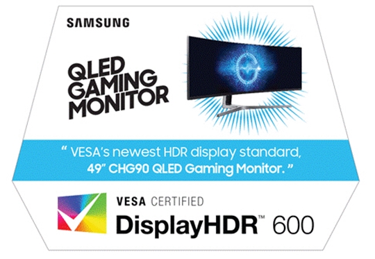 삼성 QLED 게이밍 모니터, 업계 최초 &#39;HDR 표준&#39; 인증
