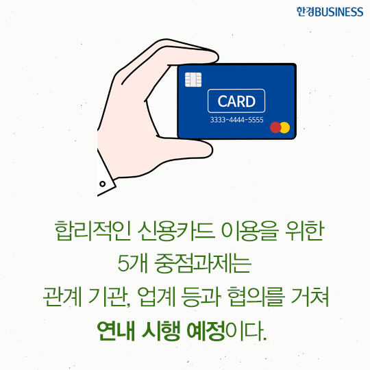 [카드뉴스] 신용카드 이용 개선, 무엇이 달라지나?